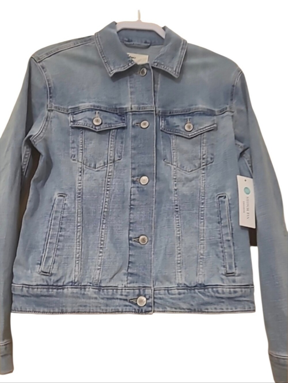 NWT Cosmic Blue Love Size Xs Jean Jacket Stitch Fix Exclusive